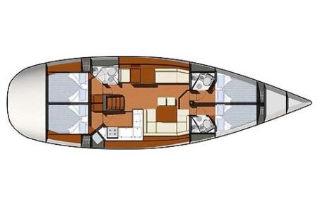 Yacht Sun Odyssey 50 Ds Layout