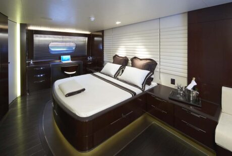 Cyrus One Luxury Charter Yacht Master Stateroom