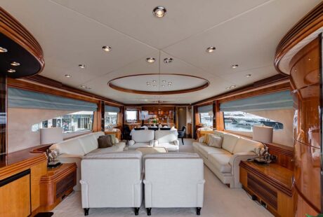 Sunseeker Yacht 105 Salon Looking Forward
