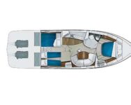 Elan Power 42 Motor Yacht Charter Croatia Layout