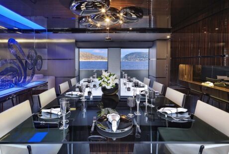 Giraud Luxury Charter Yacht Dining Table