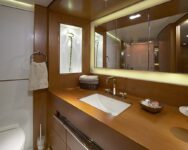 Cyrus One Luxury Charter Yacht Vip Stateroom Bath