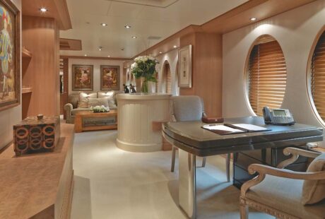 Deja Too Luxury Yacht Master Cabin Study