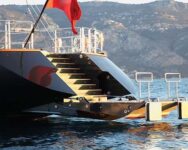 Luxury Sailing Yacht Perini Navi 56m Swimming Platform