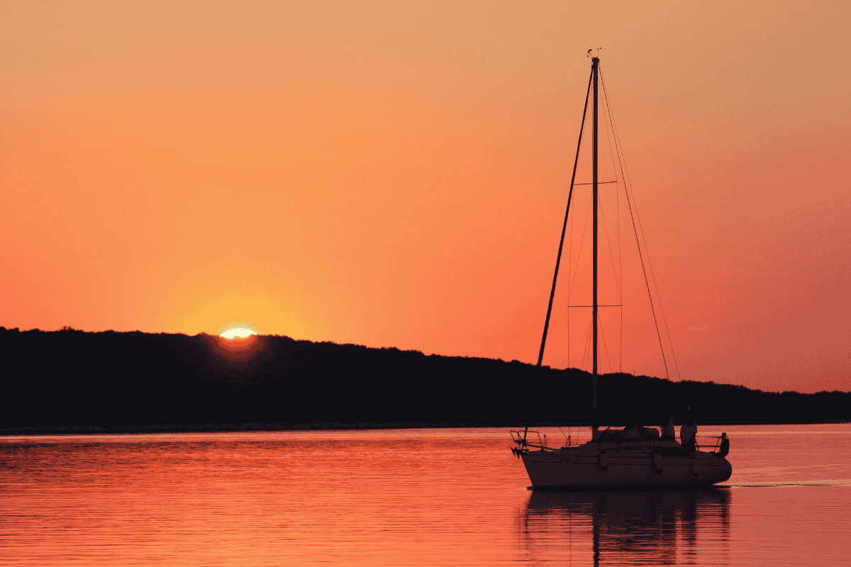 2 Sailboat Sunset Sailing Yacht Relax